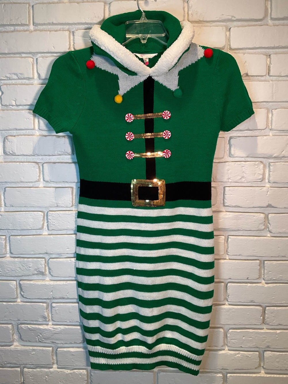 Ugly Christmas Sweater Dress Xmas Size Medium junior